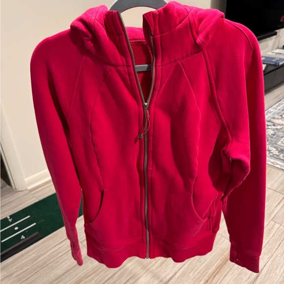 Lululemon Scuba Full Zip Carnation Red - Picture 2 of 3